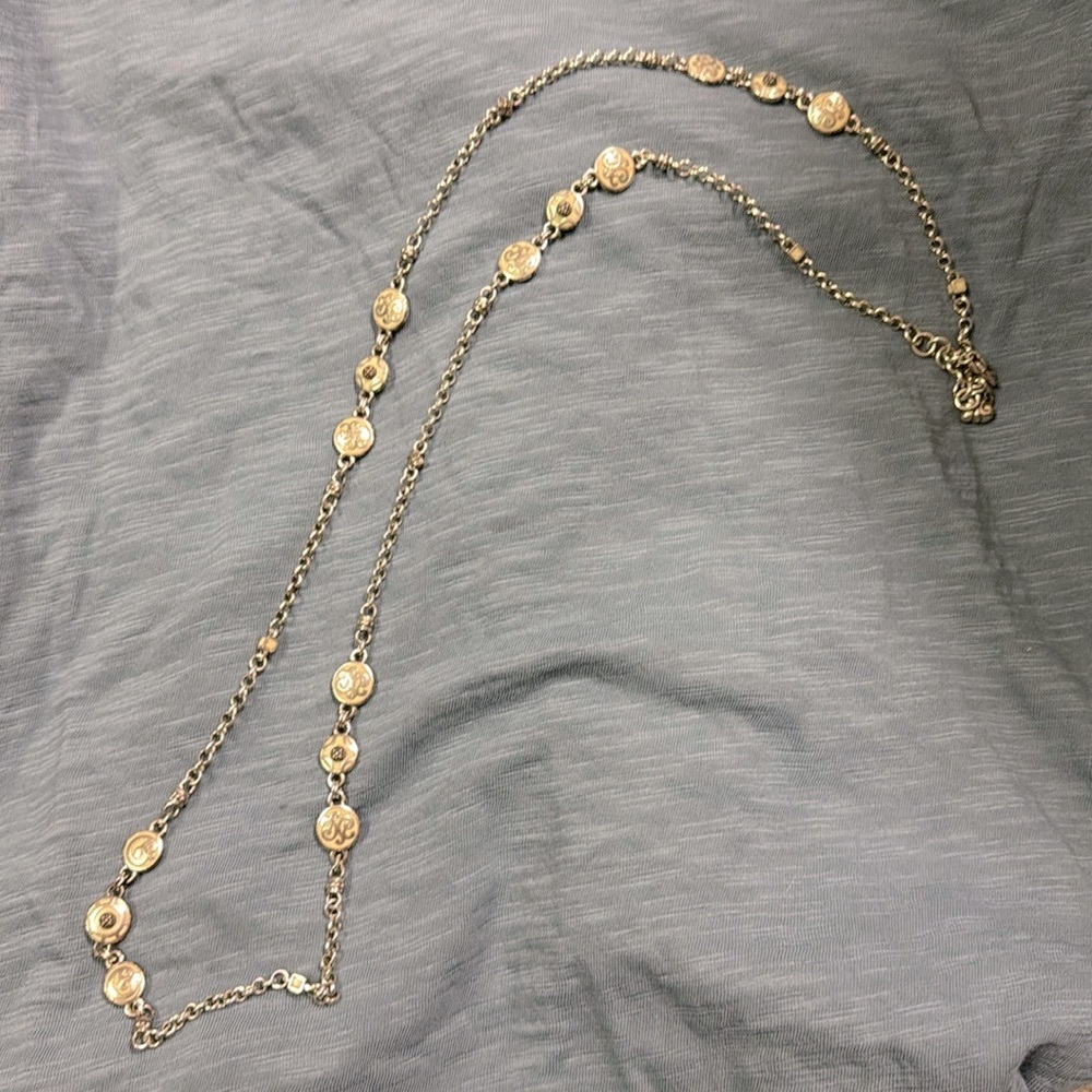 Women’s Brighton Long Station Necklace Silver/Cream